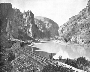 Echo Cliffs, Grand River Kanyonu, Colorado, ABD, c1900. by Unbekannt
