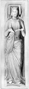 Kraliçe Eleanor'un heykeli, II. Henry'nin eşi, 13. yüzyıl, 1910 by Unbekannt