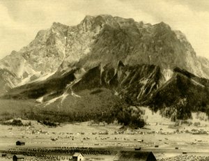 Ehrwald ve Wetterstein dağları, Tirol, Avusturya, c1935. by Unbekannt