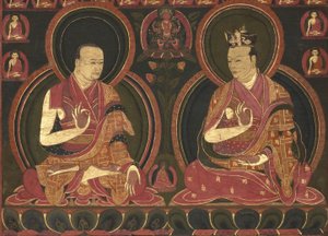 Sekizinci Karmapa, Mikyo Dorje (1507-1554) ve öğretmeni First Sangye Nyenpa by Unbekannt