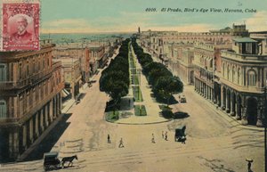 El Prado, Kuş Bakışı, Havana, Küba, 1911 by Unbekannt