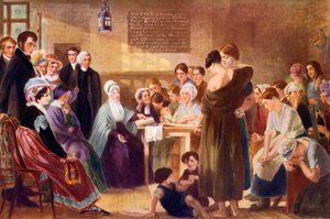 Elizabeth Fry 1780-1845, Newgate Hapishanesini ziyaret ediyor, 1926 by Unbekannt