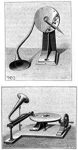Emile Berliners Gramofon, c1888 by Unbekannt