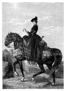 İmparatoriçe Eugenie de Montijo 1826-1920 by Unbekannt