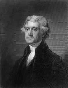 Thomas Jefferson gravürü (s/b fotoğraf) by Unbekannt