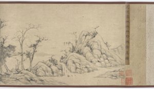 Sonbahar Ağaçlarının Keyfini Çıkarmak, Ming hanedanı, 15. yüzyıl. by Unbekannt