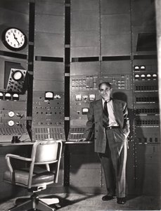 Enrico Fermi, İtalyan asıllı Amerikalı nükleer fizikçi, c1942 by Unbekannt