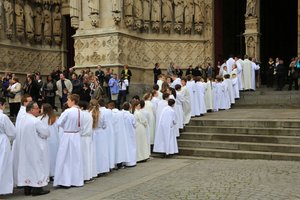 Giriş alayı. Piskoposluk koordinasyonu. Amiens Katedrali, Amiens, Fransa by Unbekannt