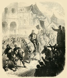 Charles Martel'in Paris'e Girişi, Sarazenleri Yenildikten Sonra, MS 732, 1890. by Unbekannt