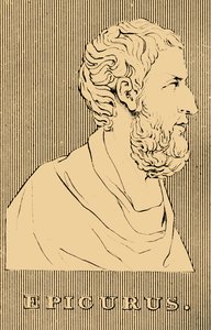 Epikuros, MÖ 341-270, 1830 by Unbekannt