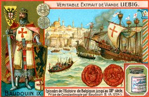 13. yüzyıla kadar Belçika tarihindeki bölümler: Konstantinopolis