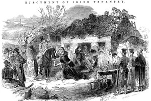 Tahliye edilen İrlandalı köylü ailesi, 1848 by Unbekannt