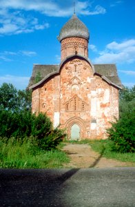 Bir kilisenin dış cephesi, Novgorod, Rusya by Unbekannt