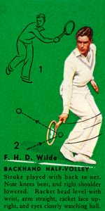 F.H.D. Wilde - Backhand Yarım Voleybolu, c1935. by Unbekannt