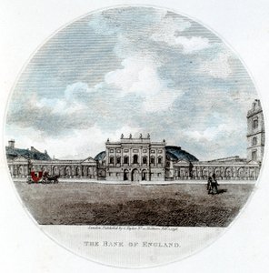 İngiltere Bankası Cephesi, Threadneedle Caddesi, Londra, 1796 by Unbekannt