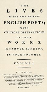 Johnsons Lives of the Poets