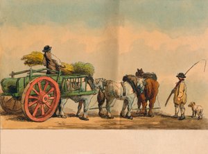 Çiftlik işçileri ve araba, 1797. by Unbekannt