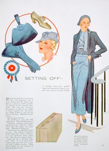 Moda illüstrasyonu, 1935 by Unbekannt