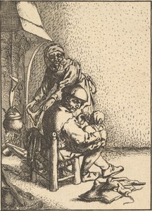 Çocuğunu Besleyen Baba, 1610-85. by Unbekannt