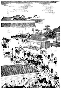 Shoguns sarayına giren feodal şefler alayı, Japonya, 1904 by Unbekannt
