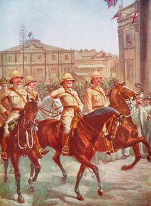 Kimberley kuşatmasını rahatlatan Mareşal Roberts, Boer Savaşı, Güney Afrika, 1900 by Unbekannt