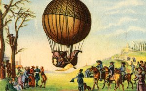 Bir hidrojen balonunun ilk insanlı yükselişi, Paris, Fransa, 1 Aralık 1783, 1932. by Unbekannt