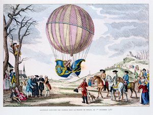 Hidrojen balonuyla ilk insanlı uçuş, Fransa, 1 Aralık 1783 1887 by Unbekannt
