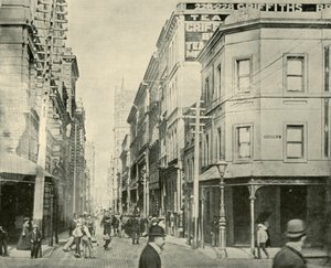 Flinders Lane, Melbourne, 1901. by Unbekannt