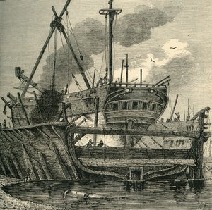 Yüzer Rıhtım, Deptford 1820, c1878. by Unbekannt