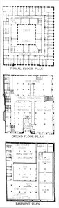 Kat planları, SW Straus & Co Building, Chicago, Illinois, 1924 by Unbekannt