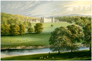 Floors Castle, Roxburghshire, İskoçya, Duke of Roxburghe, c1880 by Unbekannt