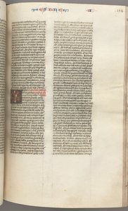 fol. 184r, Ezra II, ilk E harfini tarihlendirdi, bir sunağı tütsüleyen bir rahip, c. 1275-1300. by Unbekannt