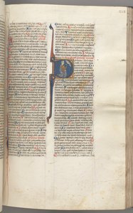 fol. 218r, Mezmur 26, baş harfi D, David diz çökmüş gözlerini, Tanrı