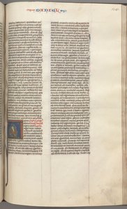 fol. 341r, Daniel, baş harfi A, Daniel in the lions den, c. 1275-1300. by Unbekannt