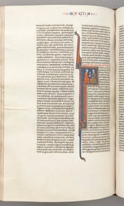 fol. 382v, Maccabees II, tarihsel olarak ilk F, bir Yahudi