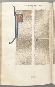 fol. 453v, Colossians, ilk P, Paul ayakta yukarıda Tanrı