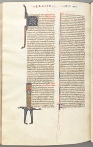 fol. 476v, James, ilk I, James bir parşömenle ayakta duruyor, c. 1275-1300. by Unbekannt