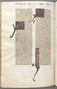fol. 481v, Jude, ilk I, Jude bir parşömenle ayakta duruyor, c. 1275-1300. by Unbekannt
