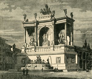 Alexander Severus Çeşmesi, Roma, 1890. by Unbekannt