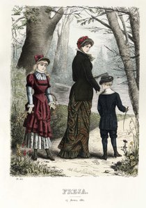 Freja- resimli İskandinav moda dergisi 1881, resim no. 8 by Unbekannt