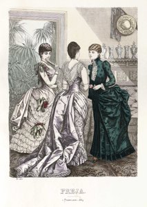 Freja- resimli İskandinav moda dergisi 1884, resim no. 3 by Unbekannt