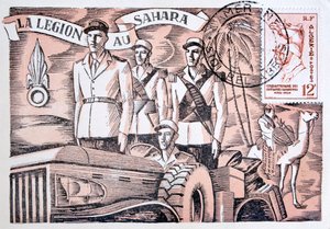 Fransız Yabancı Lejyonu kartpostalı, 1952 by Unbekannt