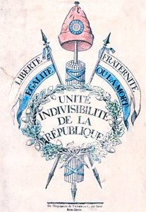 Fransız Devrimi 1789: Cumhuriyetin alegorik amblemi by Unbekannt