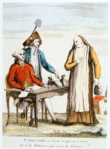 1789 Fransız Devrimi: ruhbanlık karşıtlığı by Unbekannt