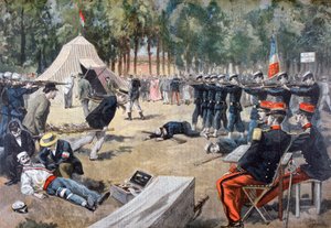 Fransız askeri manevraları: ilk yardım görevlileri, 1897 by Unbekannt