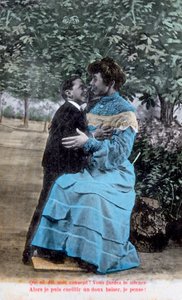 Fransız romantik kartpostal, c1900 by Unbekannt
