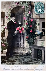 Fransız romantik kartpostal, c1900 by Unbekannt