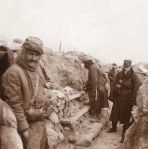 Siperlerdeki Fransız askerleri, Perthes, kuzey Fransa, c1914-c1918 by Unbekannt