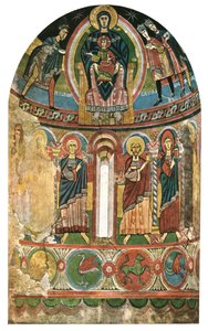Santa Maria de Taüll kilisesindeki fresk, Katalonya, İspanya, 1928. by Unbekannt