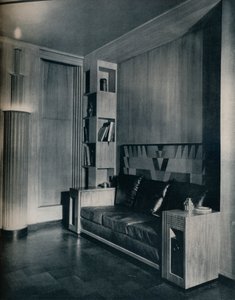 Özel bir ofisin mobilya ve iç mekanı. Joseph Sinel tarafından tasarlandı, 1930 by Unbekannt